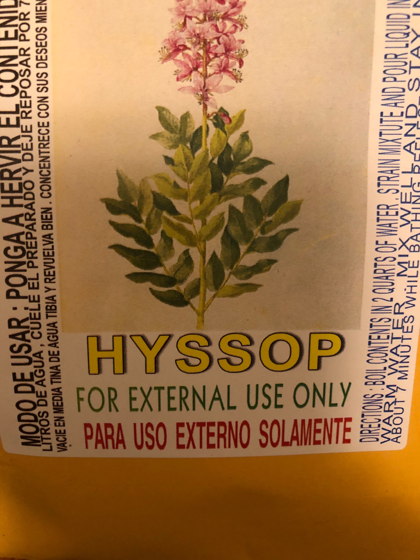 Hyssop Spiritual Herbal bath