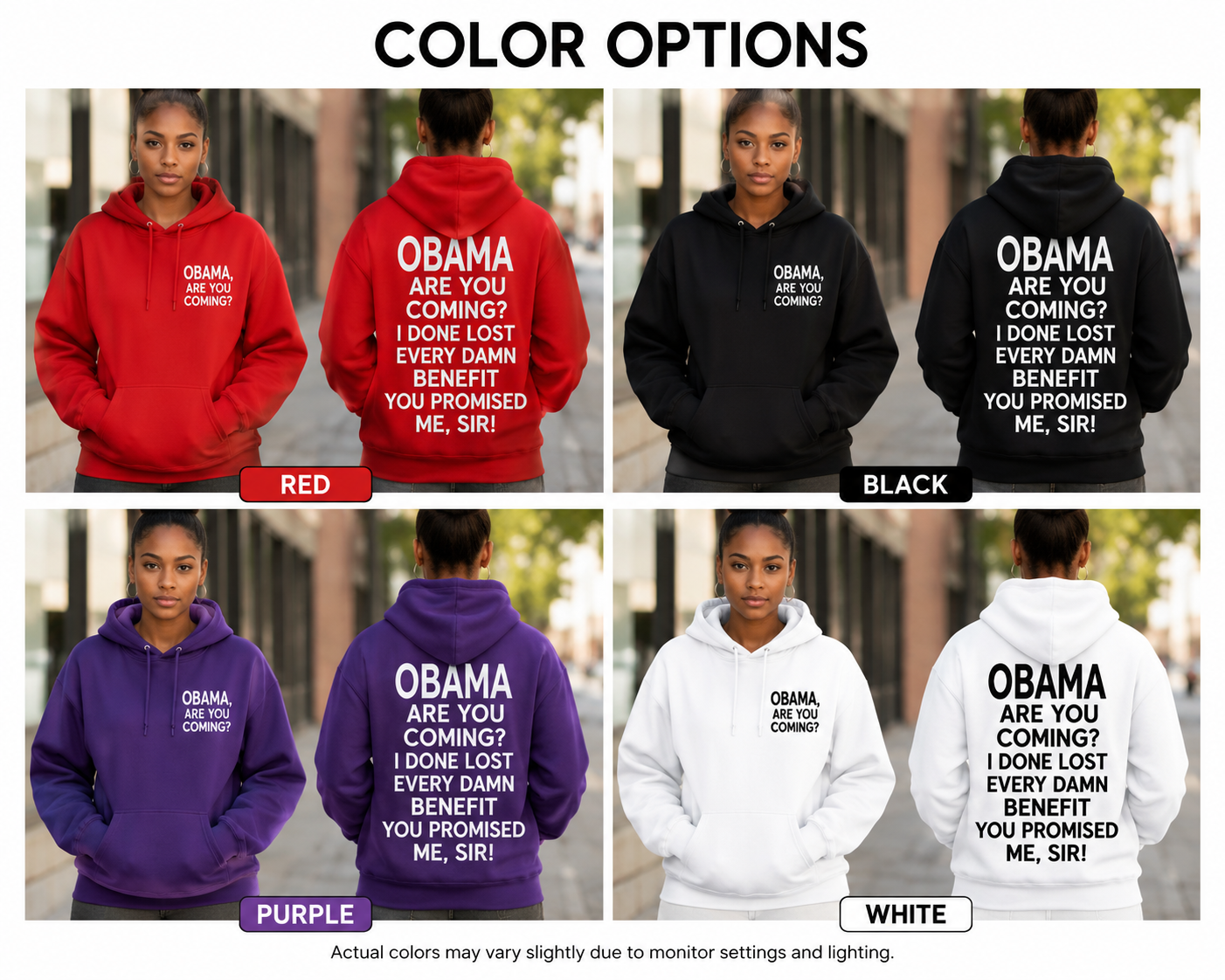 Obama, Are You Coming Home Soon? Funny Political Hoodie